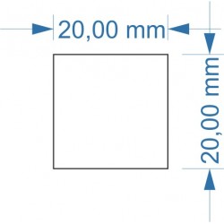 Aimant 20 x 20 adhésif