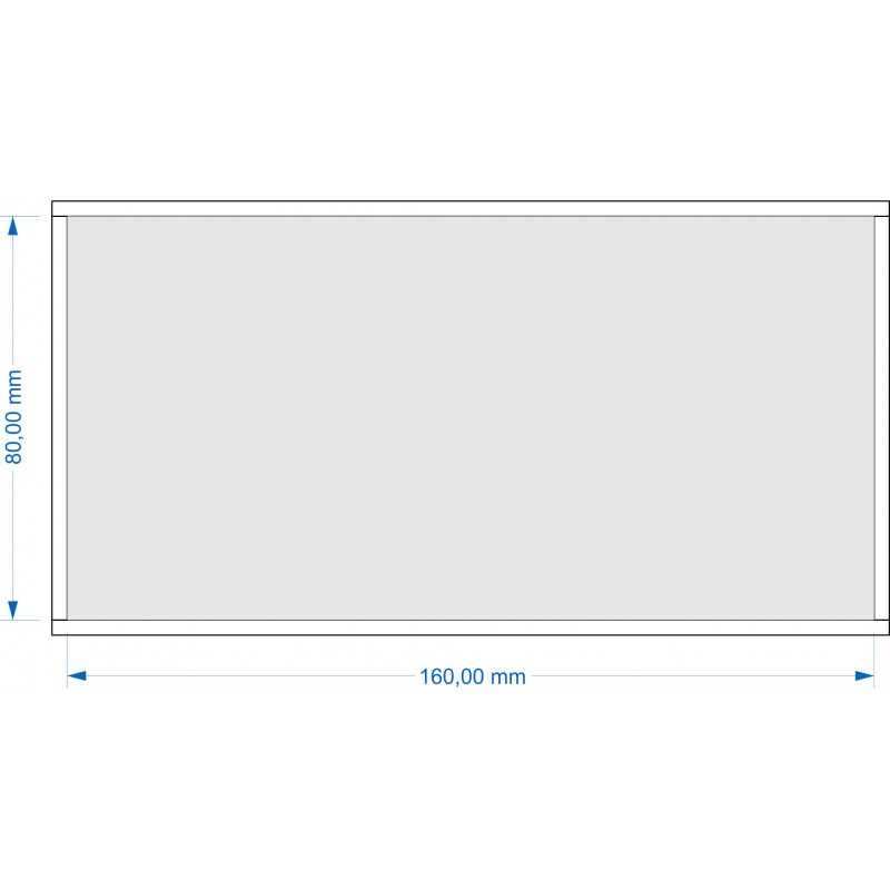 Plateau de mouvement 160x80mm Fermé