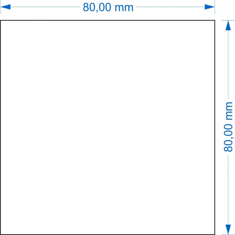 Socle 80x80mm