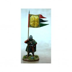 Bannière de Guerre Anglo-Danoise (une figurine et sa bannière)