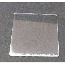 Socle 60x60mm transparent arrondi