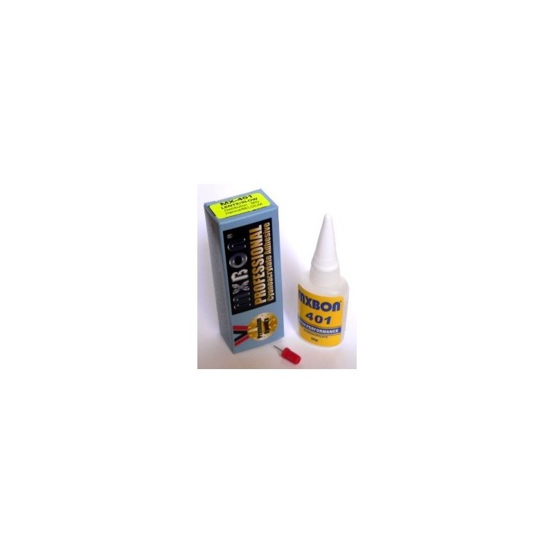 MX401 - CYANOACRYLATE ADHESIVE SLOW THIN (BOITE DE 12 PCS) MX401 - CYANOACRYLATE ADHESIVE SLOW THIN (BOITE DE 12 PCS)