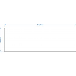 Socle 80x240mm