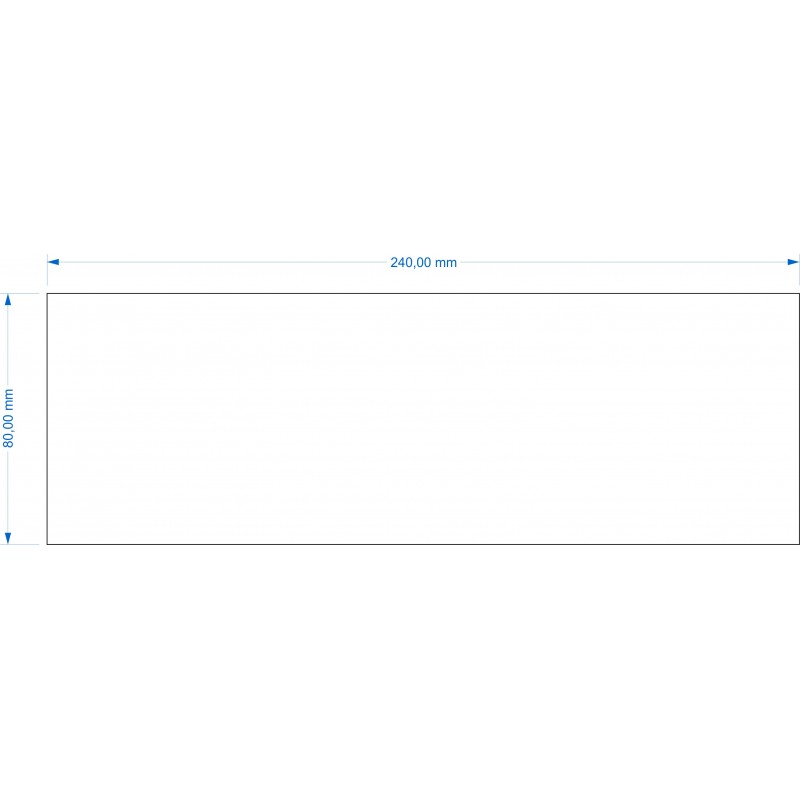 Socle 80x240mm