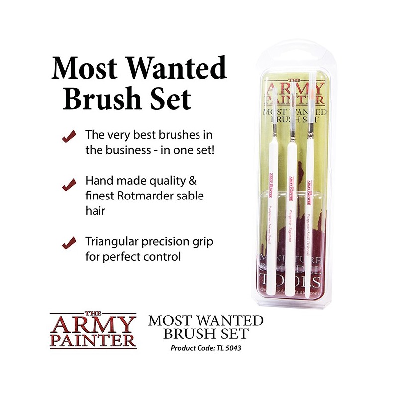 Wargamer Most Wanted Brush Set Wargamer Most Wanted Brush Set