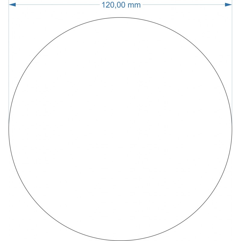 Aimant rond diamètre 120mm adhésif