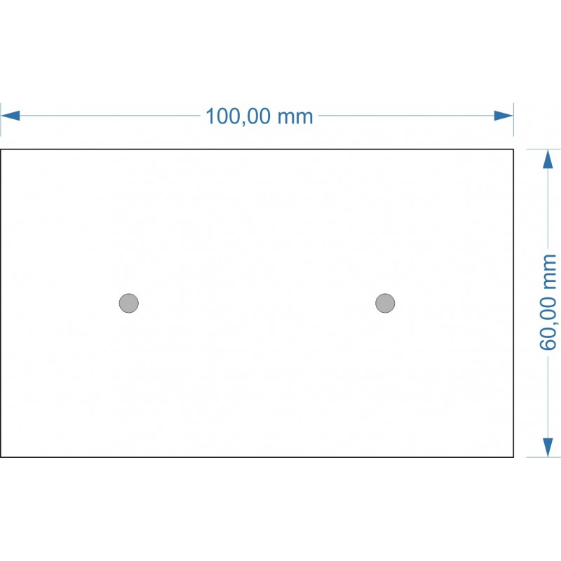 Socle 60x100mm magnétique Socle 60x100mm magnétique