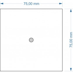 Socle 75x75mm Magnétique