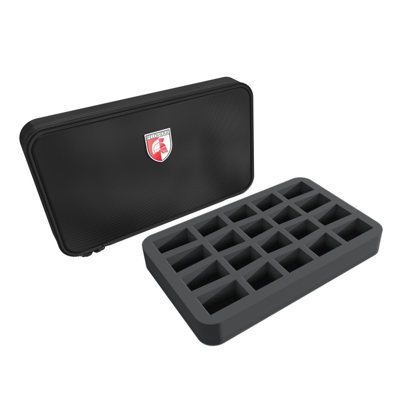 Feldherr MINI MINUS half-size 20 cut outs foam Case Feldherr MINI MINUS half-size 20 cut outs foam Case