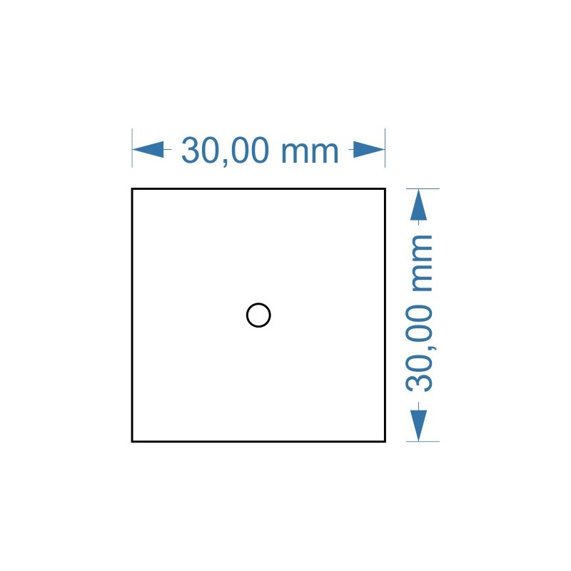 Socle 30x30mm magnétique