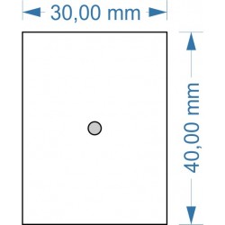 Socle 30x40mm magnétique