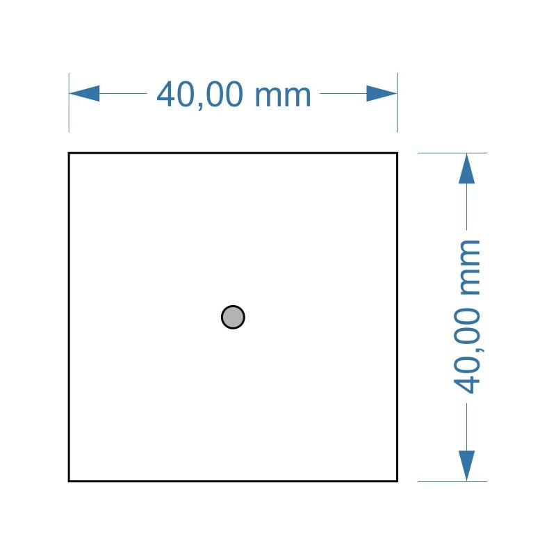 Socle 40x40mm magnétique