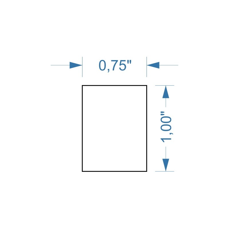 Socle 0.75''x1''mm