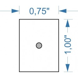 Socle 0.75''x1'' magnétique