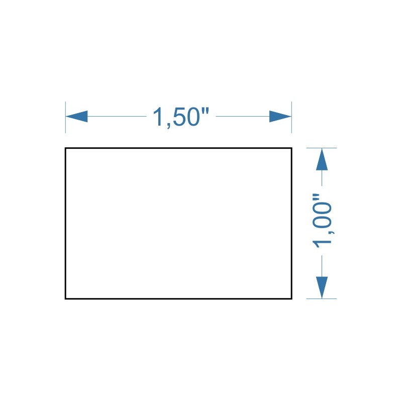 Socle 1.5''x1''mm