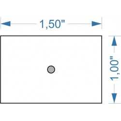 Socle 1.5''x1'' magnétique