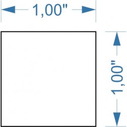 Socle 1''x1''mm