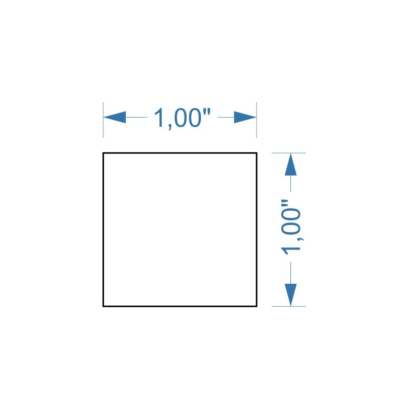 Socle 1''x1''mm