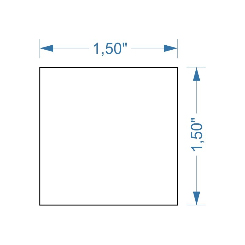 Socle 1.5''x1.5''mm