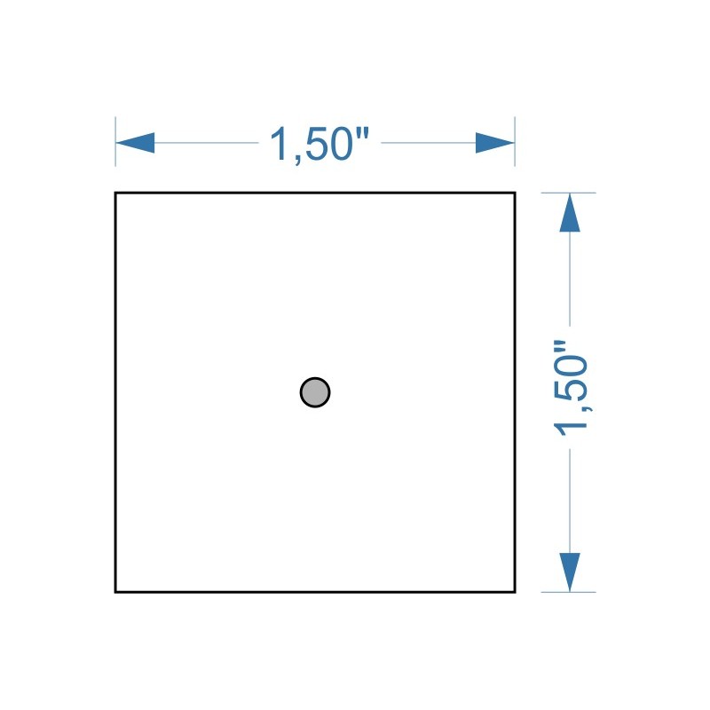 Socle 1.5''x1.5'' magnétique Socle 1.5''x1.5'' magnétique