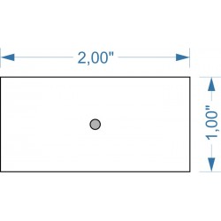 Socle 2''x1'' magnétique