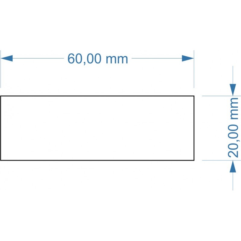 Socle 60x20mm