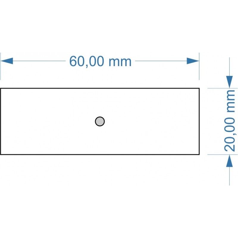 Socle 60x20mm magnétique