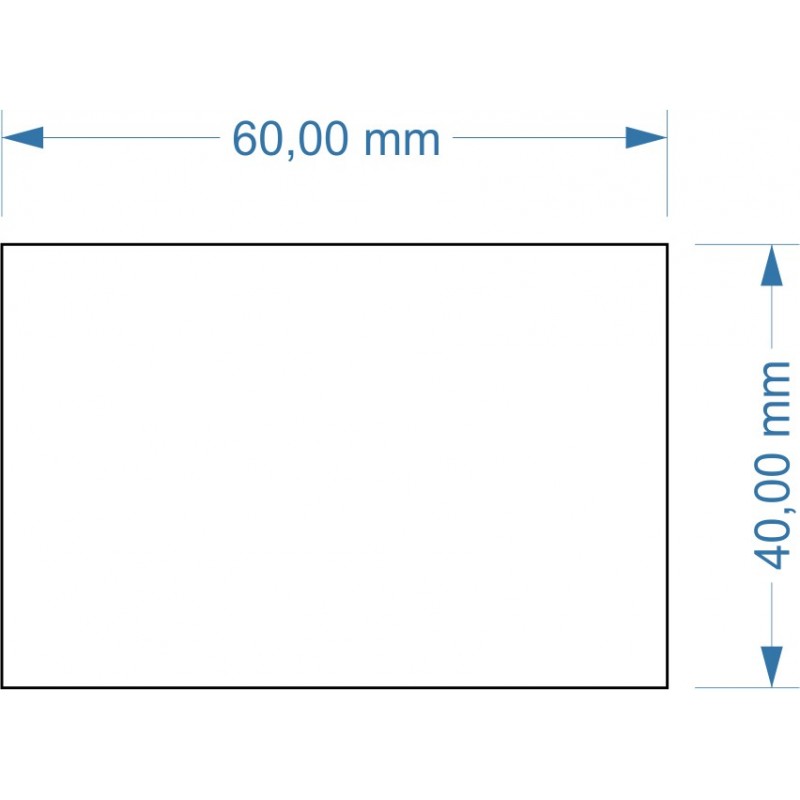 Socle 60x40mm