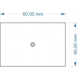 Socle 60x40mm magnétique