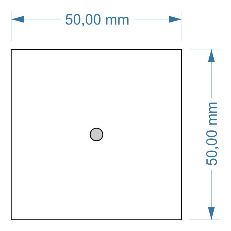 Socle 50x50mm magnétique