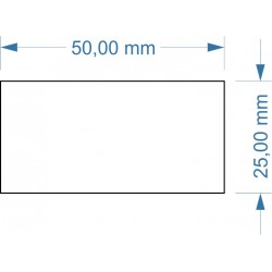 Socle 50x25mm