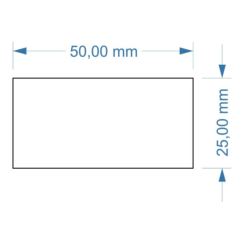 Socle 50x25mm