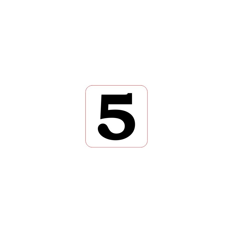 Marqueur perte - "5"