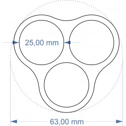 Plateau 63mm avec 3...