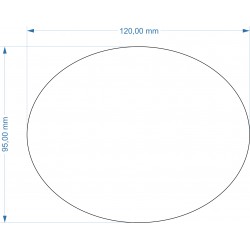 Socle ovale 120x95mm...