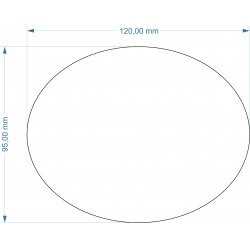 Socle ovale 120x95mm...