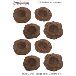 Shell craters x 8, assorted...
