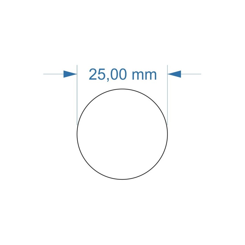 Aimant rond diamètre 25mm adhésif