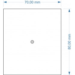 Socle 70x80mm magnétique