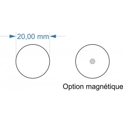 Socle rond diamètre 20mm