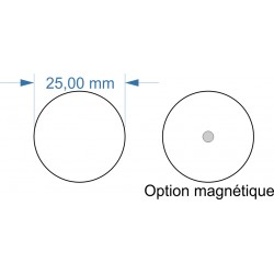 Socle rond diamètre 25mm