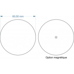 Socle rond diamètre 60mm