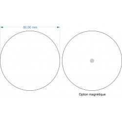 Socle rond diamètre 80mm