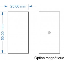 Socle 25x50mm