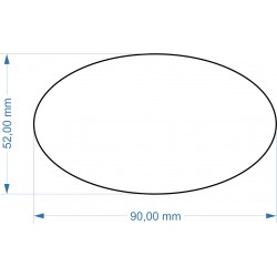 Socle ovale 90x52mm...