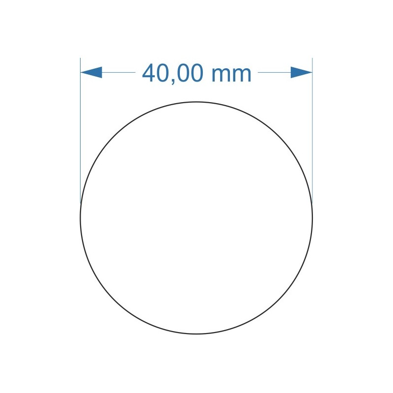 Aimant rond diamètre 40mm adhésif