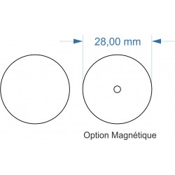 Socle rond diamètre 28mm