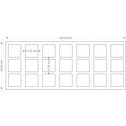 Plateau 200x80 - 7x3 socles...