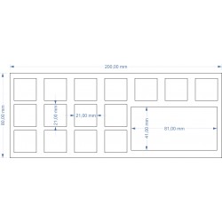 Plateau 200x80 - 15 socles...