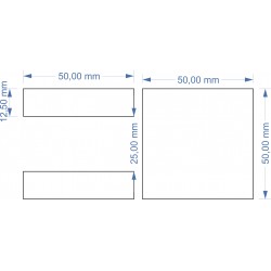 Plateau 50x50 - 1 socle...